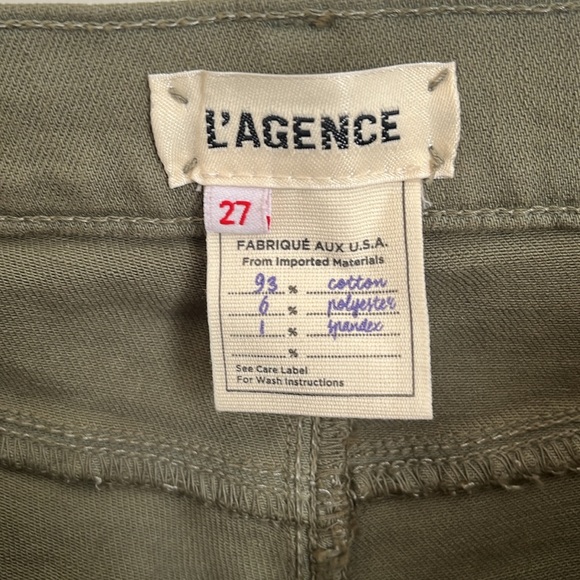L'agence Green Straight Leg Pants - Picture 3 of 7
